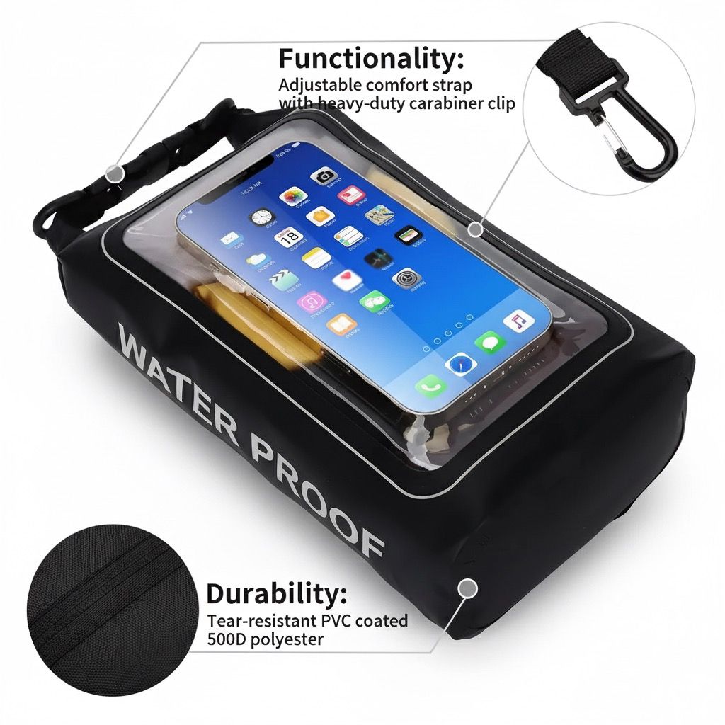 Miniatura 4 de Bolsa Impermeable Para Playa De 2L